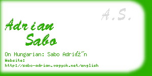 adrian sabo business card